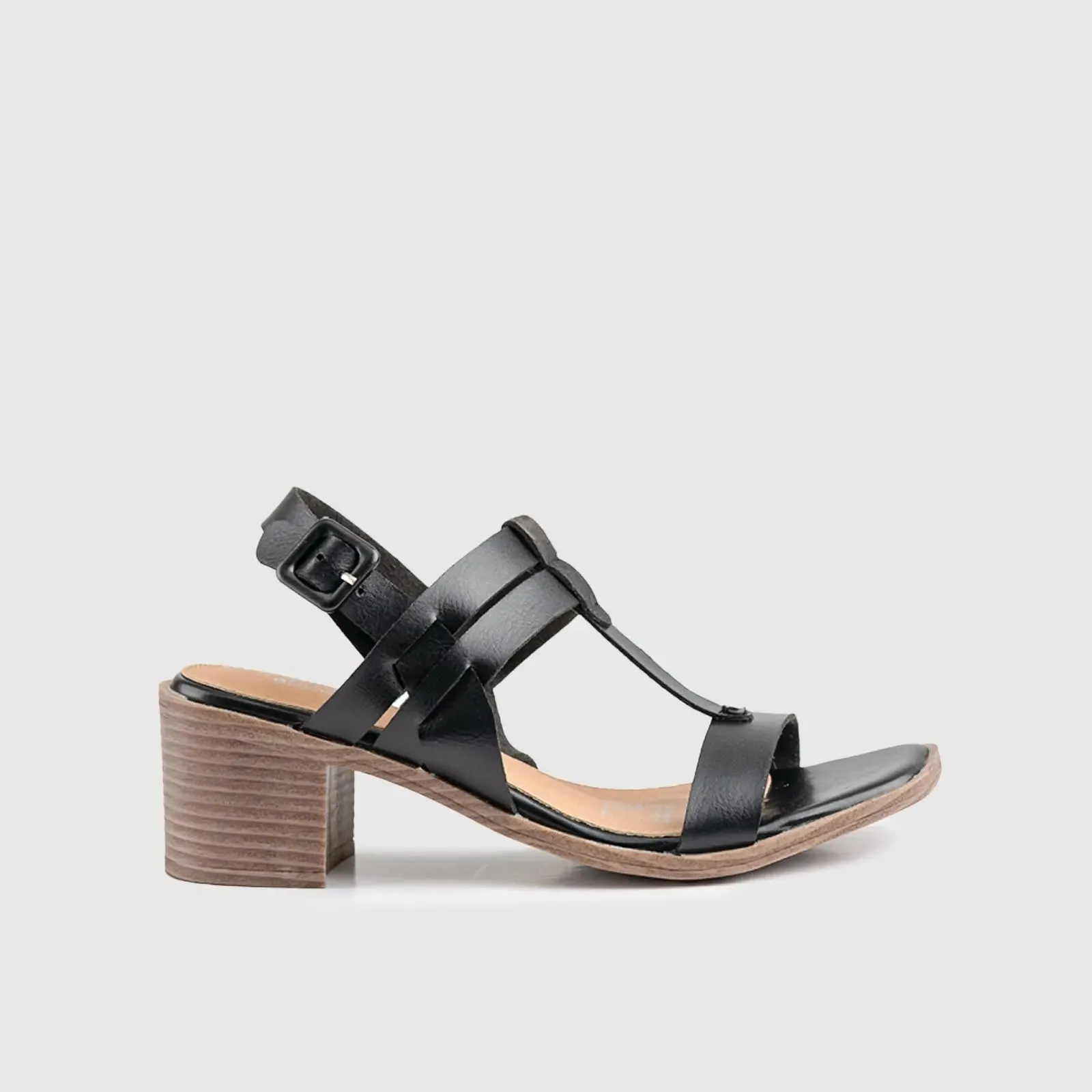 Soft Style Abigail Block Heel Sandal Black 01493