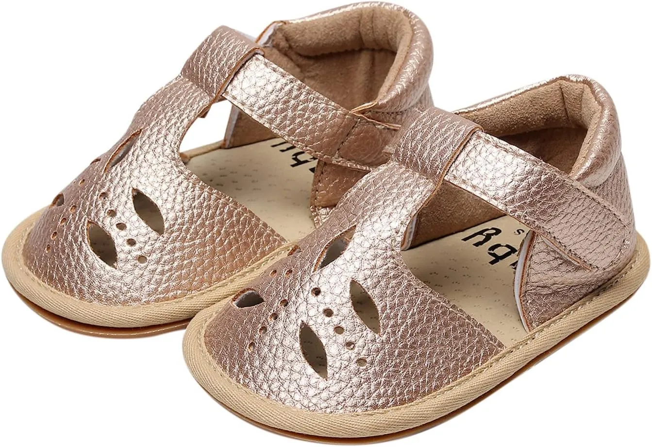 Toddler Baby Closed Toe Sandals Basic Summer Lightweight Walking Shoes Outdoor Sneakers for Toddler Boys Girls