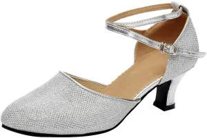 Women's Ballroom Tango Latin Dancing Shoes Sequins Shoes Social Dance Shoe 5 Apparel, 5.5