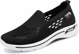 Womens Orthopedic Sneakers Arch Support Mesh Hollow Out Breathable Sneaker Comfortable Non Slip Work Shoes Nurse Shoe Footwear Outdoor Running Sneakers Walking Shoes