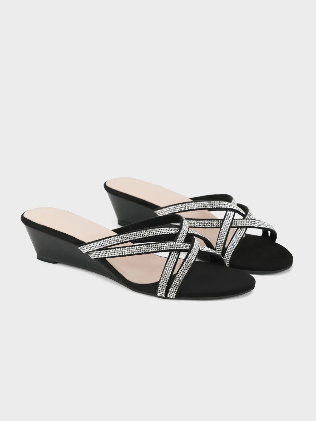 Womens "TOMEDUS" Cross Over Wedge Sandals