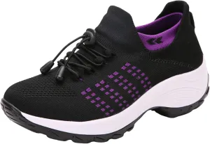 Womens Running Shoes Lightweight Tennis Shoes Slip On Walking Sneakers Non Slip Athletic Shoes Comfortable Walking Shoes