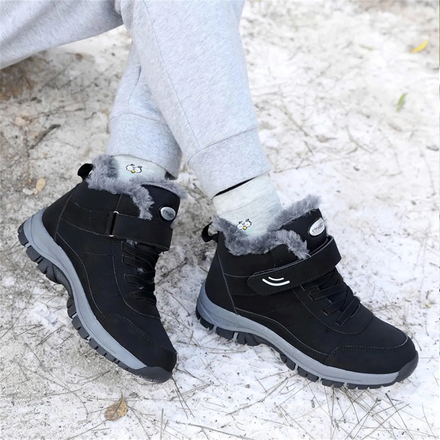 Work Boots for Men Slip On Hiking Sneakers Shoes with Hook Loop Workout Shoes for Women Composite Toe Platform Shoes Composite Toe Botas Hike Grounded Footwear