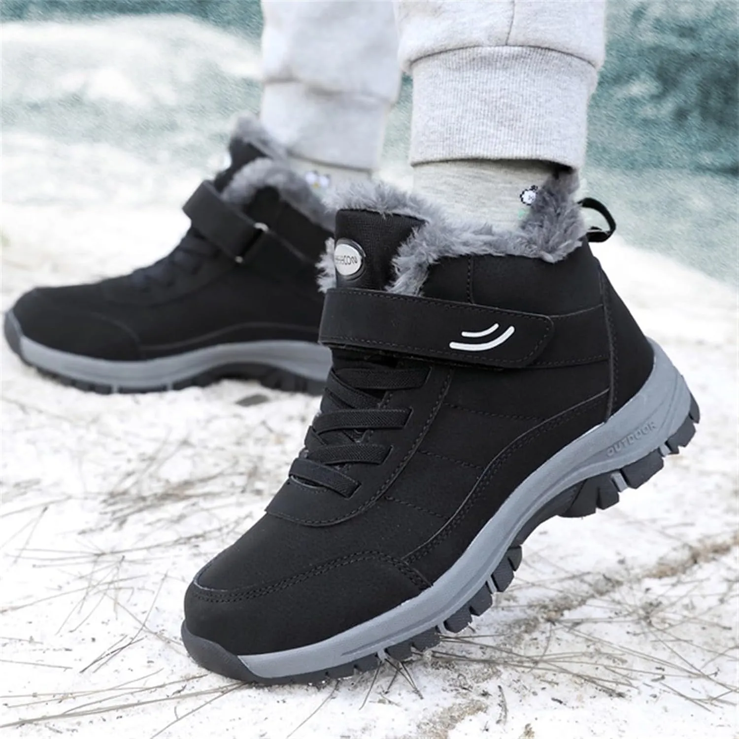 Work Boots for Men Slip On Hiking Sneakers Shoes with Hook Loop Workout Shoes for Women Composite Toe Platform Shoes Composite Toe Botas Hike Grounded Footwear